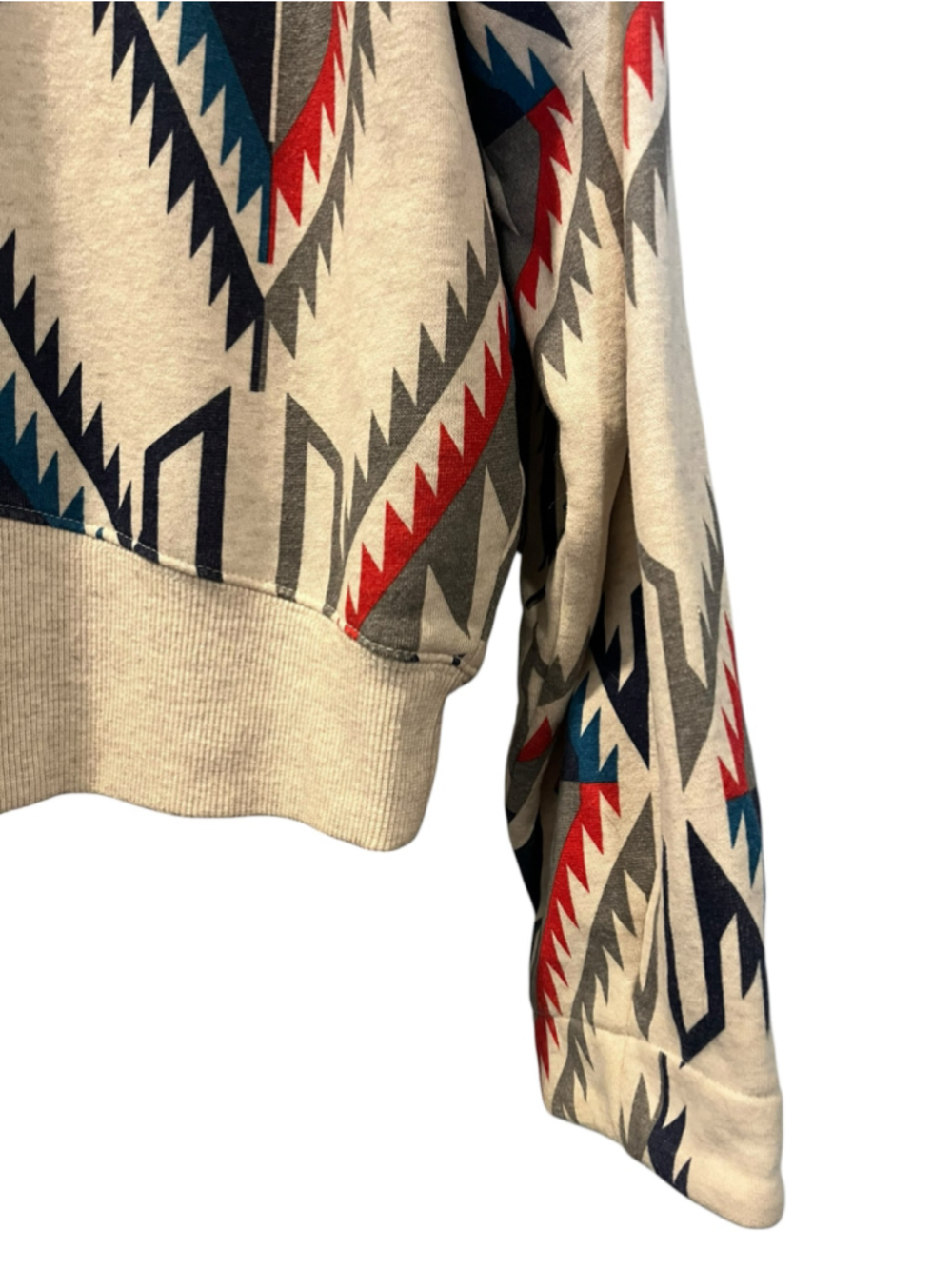 Ariat Cropped Chimayo Grande Print Sweatshirt Size L Southwestern Boho Aztec - Picture 5 of 9